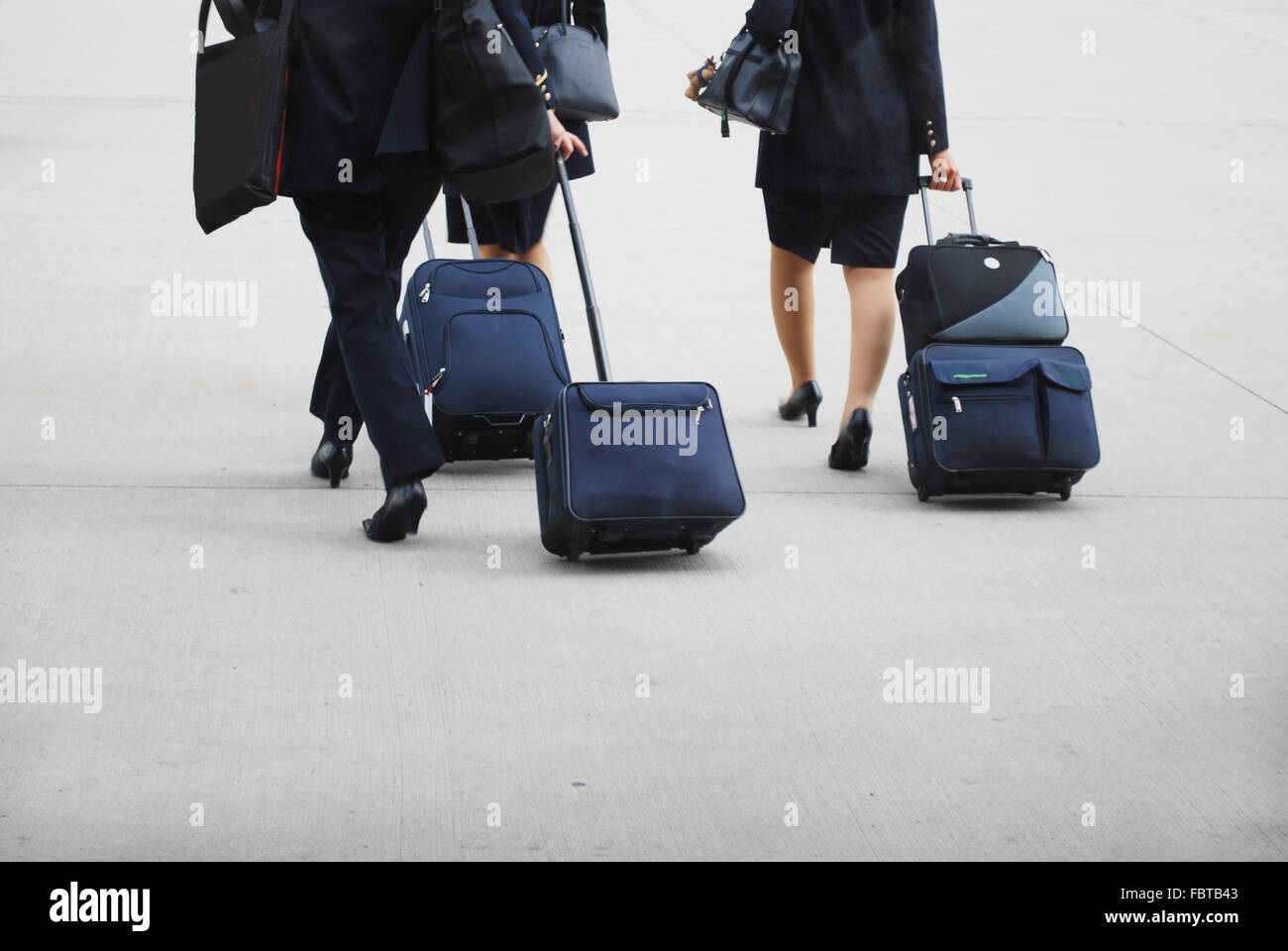 cabin crew women Stock Photo