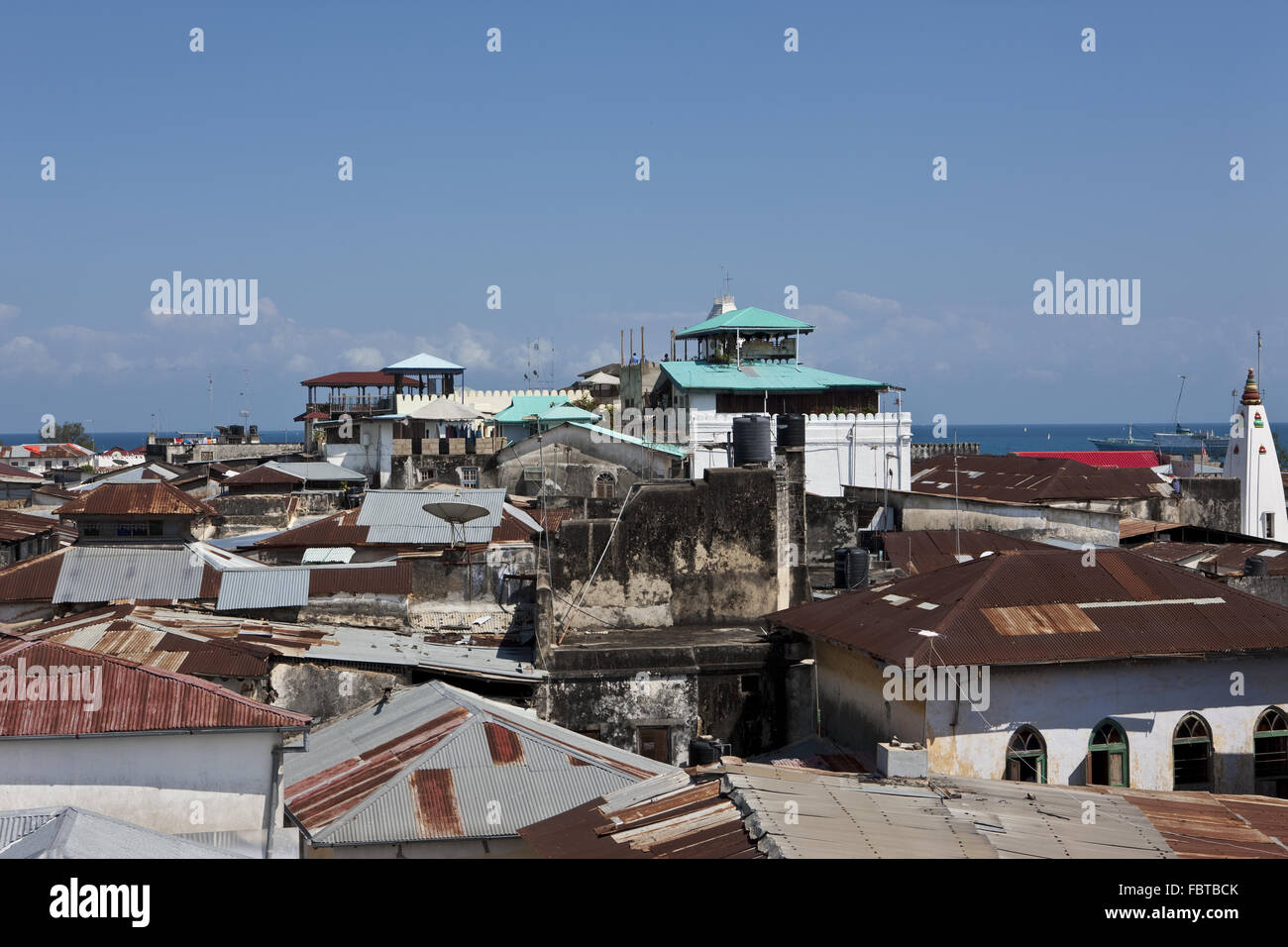 View over the rooftops of Stonetown Stock Photo