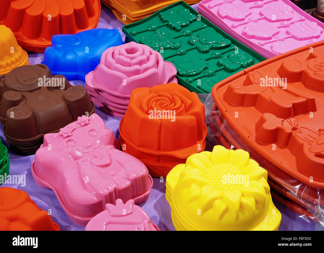 silicone molds for pastry Stock Photo