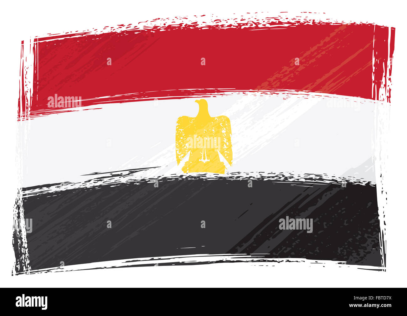 Grunge Egypt flag Stock Photo
