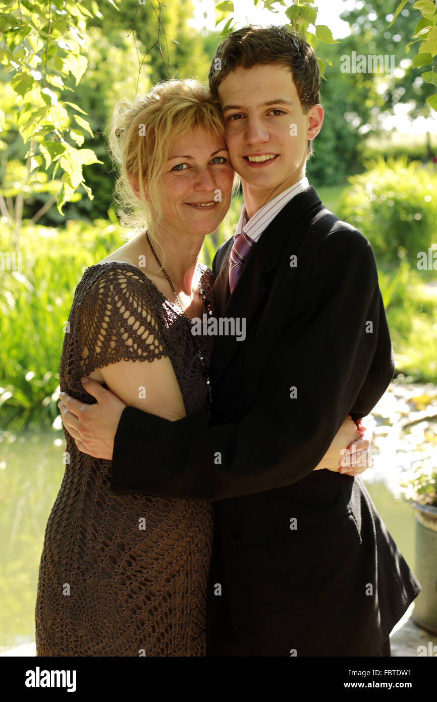 Mother with her son Stock Photo