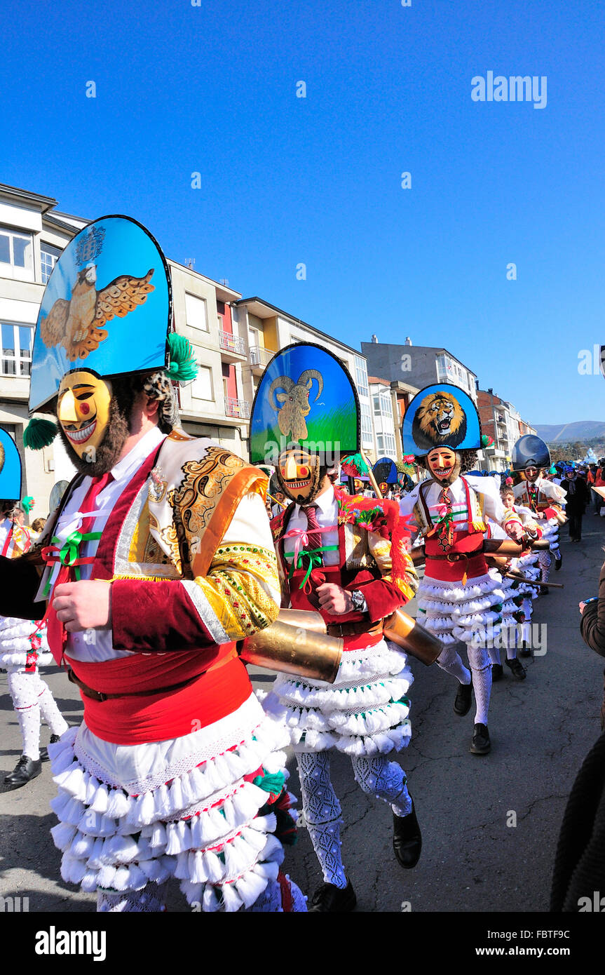 Carnival Verin in Galicia Spain one of the most ancient in the world Stock Photo