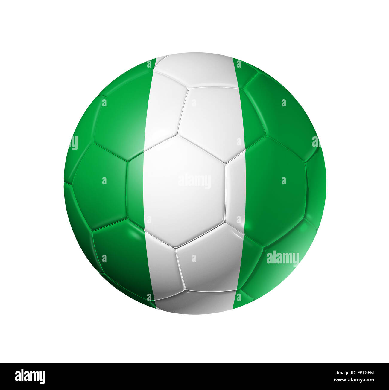 Soccer football ball with Nigeria flag Stock Photo Alamy