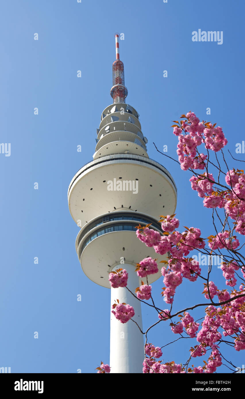 hamburg tv tower Stock Photo