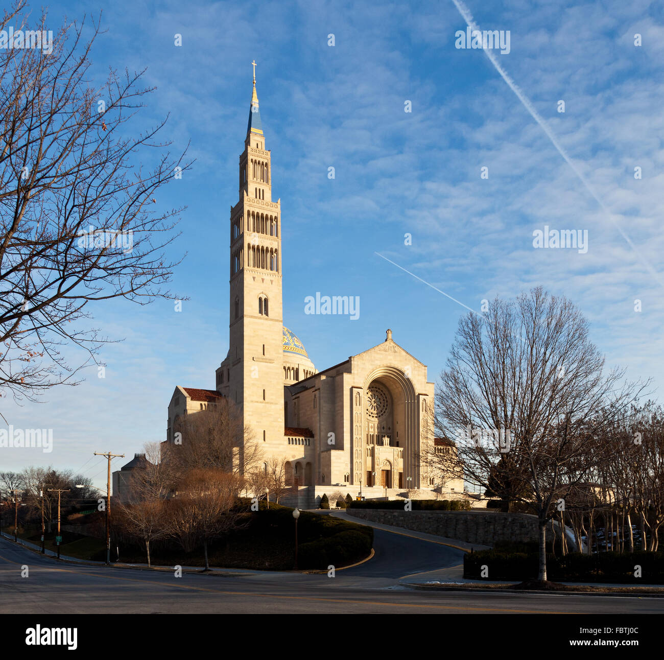 Basilica of the National Shrine of the Immaculate Conception Stock Photo