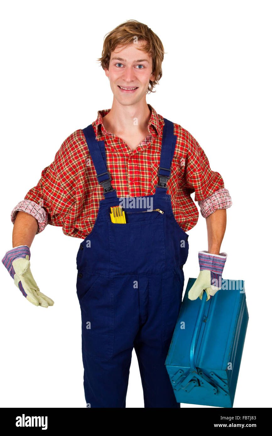 Young craftsman Stock Photo