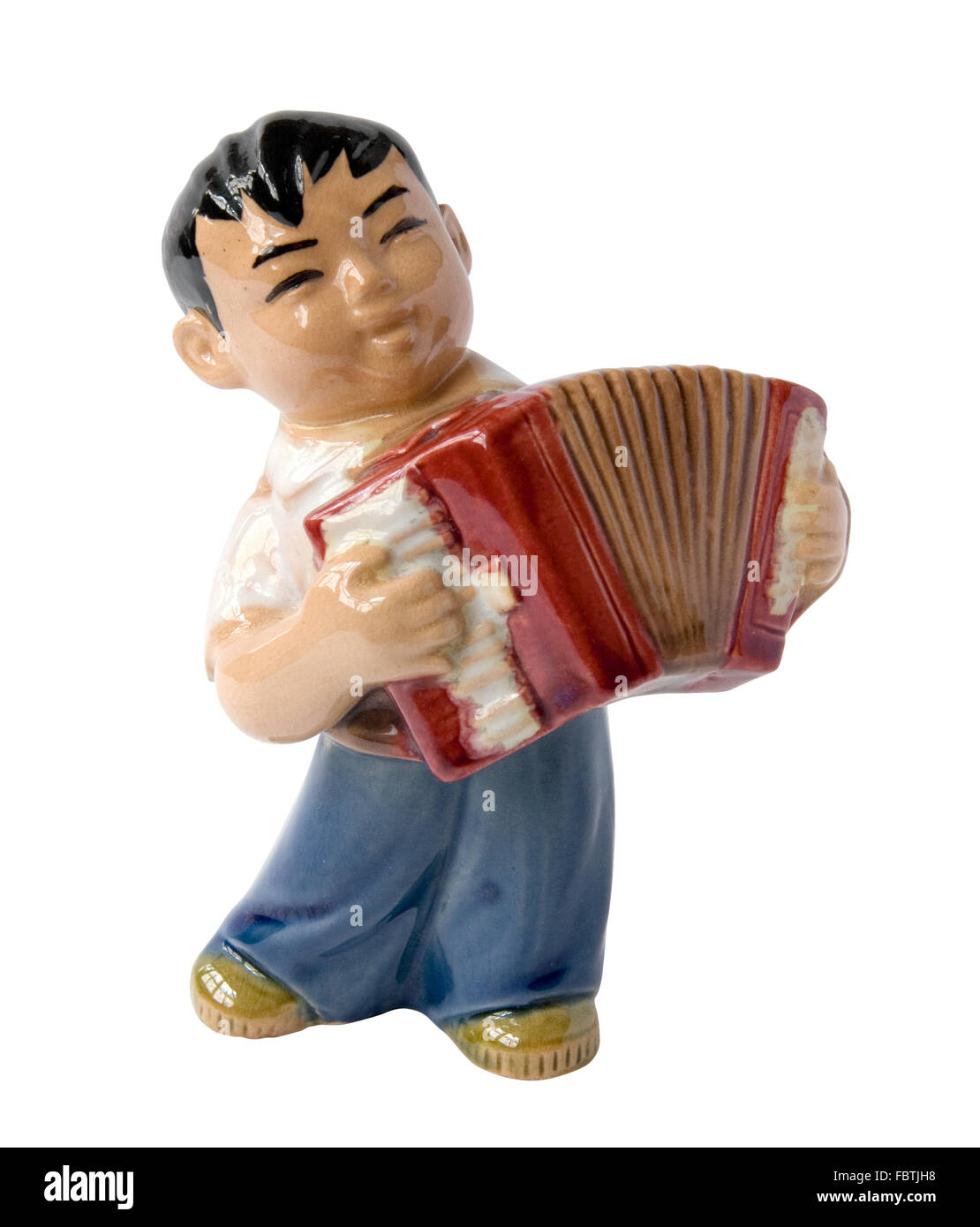 chinese accordion player Stock Photo