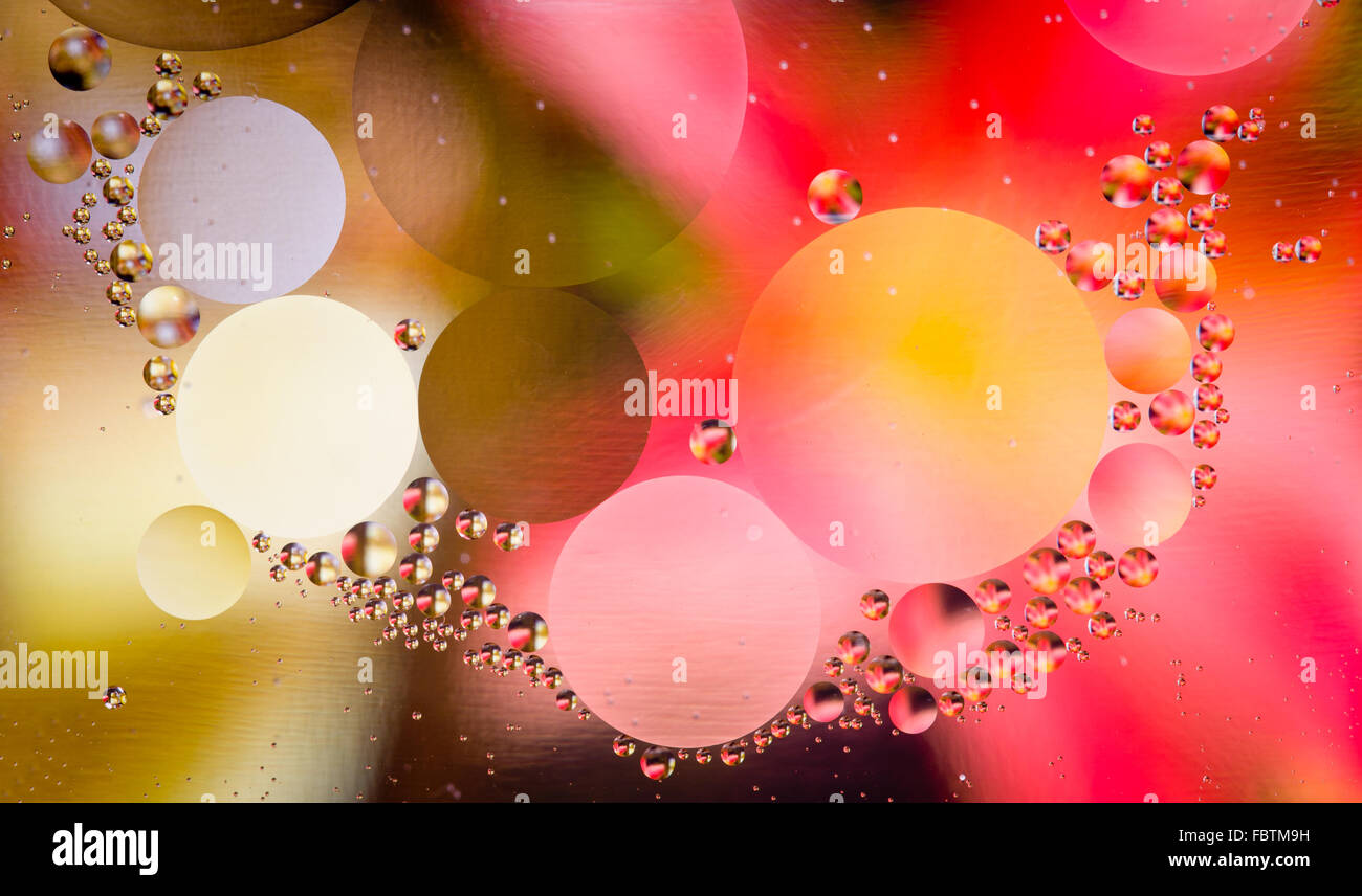 Macro shot of abstract oil in water droplets Stock Photo - Alamy