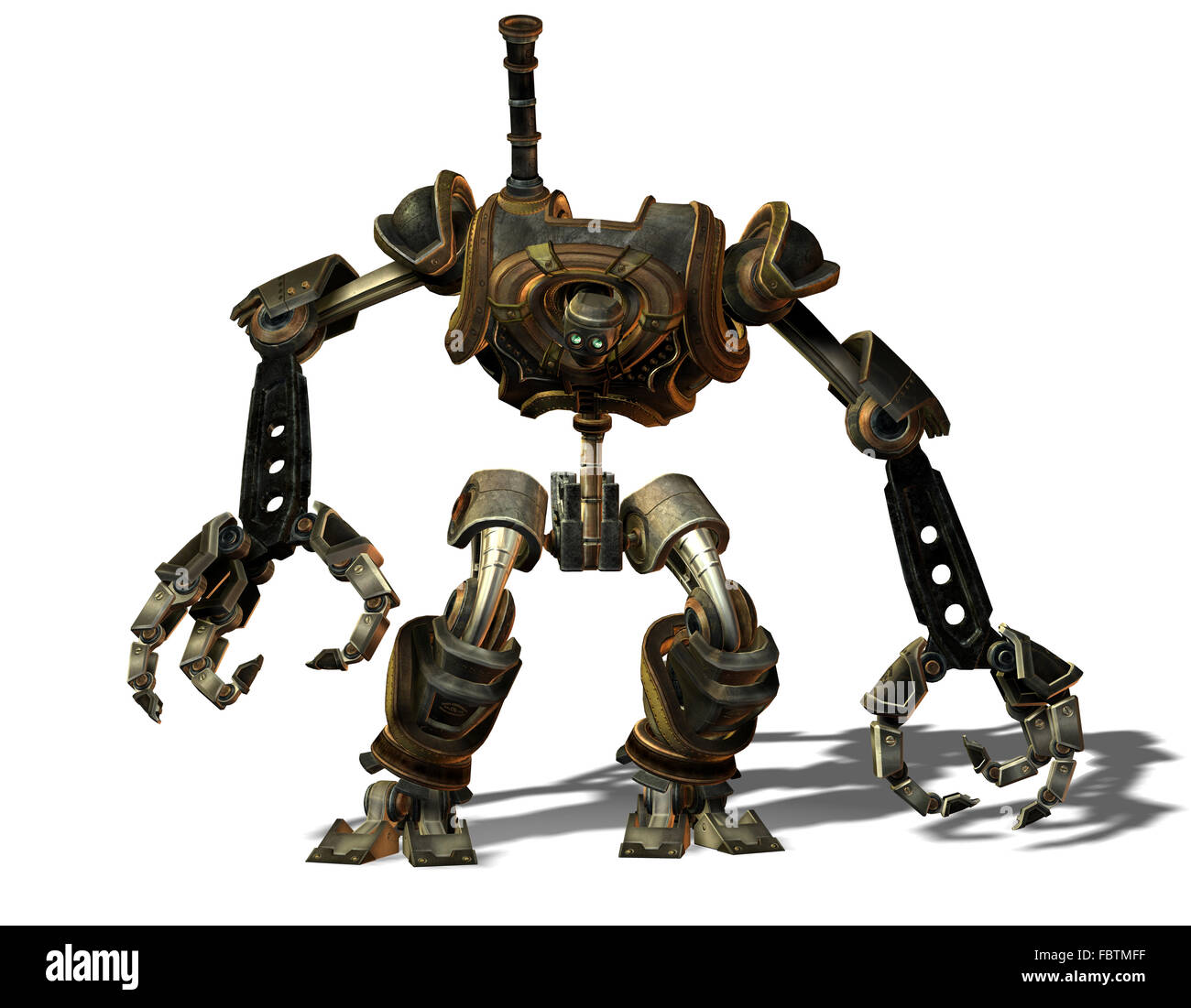 Steampunk robot from the future Stock Photo - Alamy