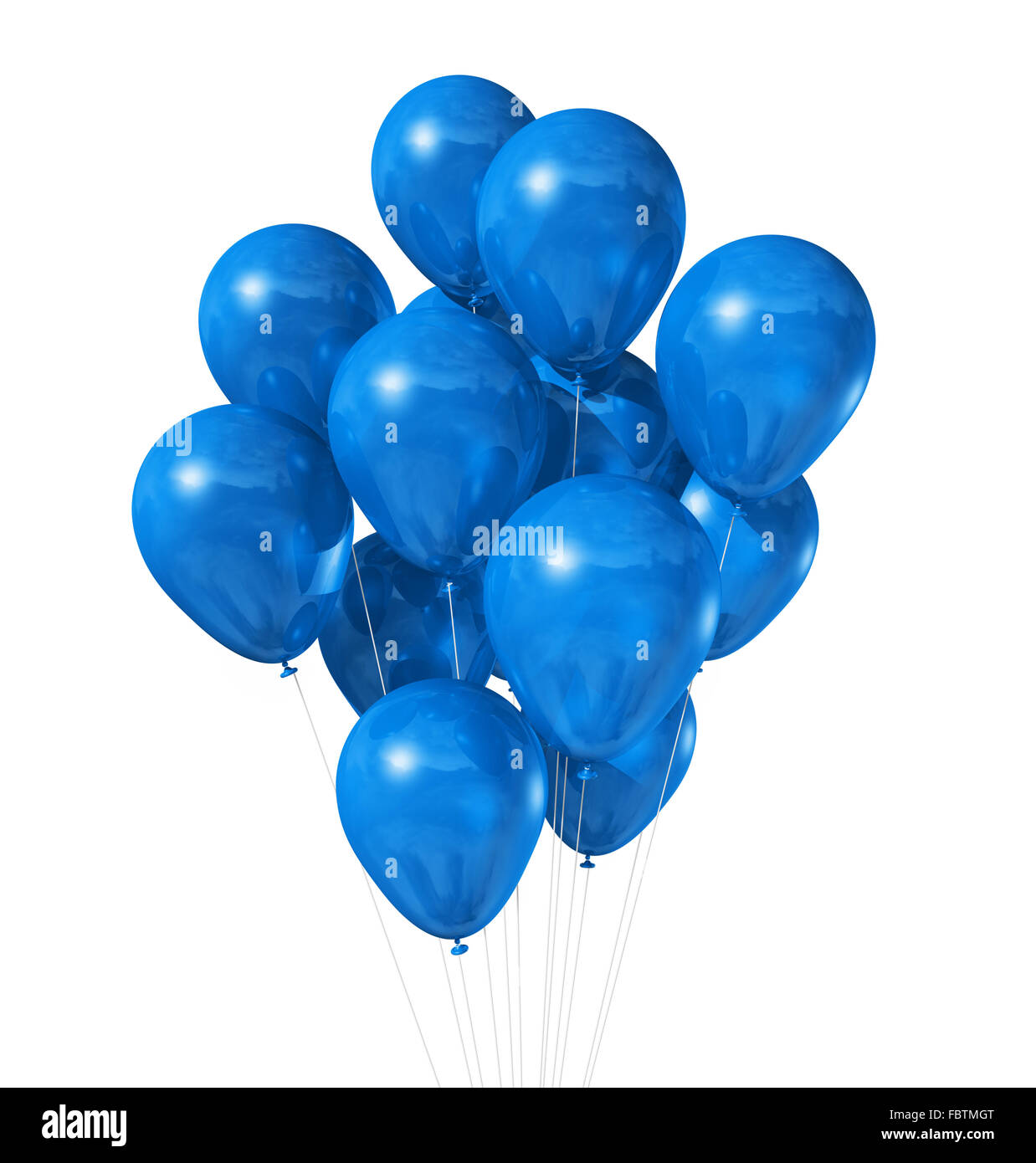 Blue balloon string isolated on hi-res stock photography and images - Alamy