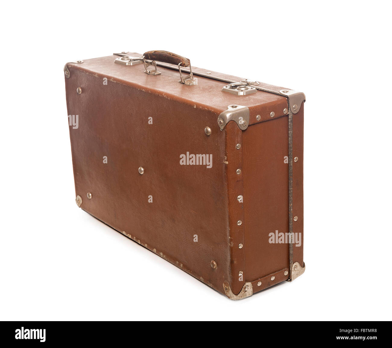 Old brown suitcase Stock Photo - Alamy