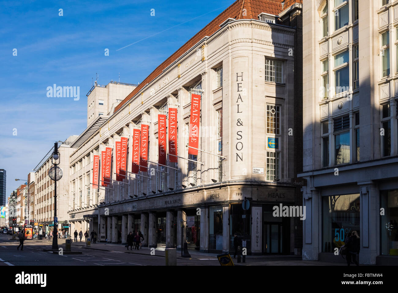 Heal&Son store, Tottenham Court road, London, England, U.K. Stock Photo
