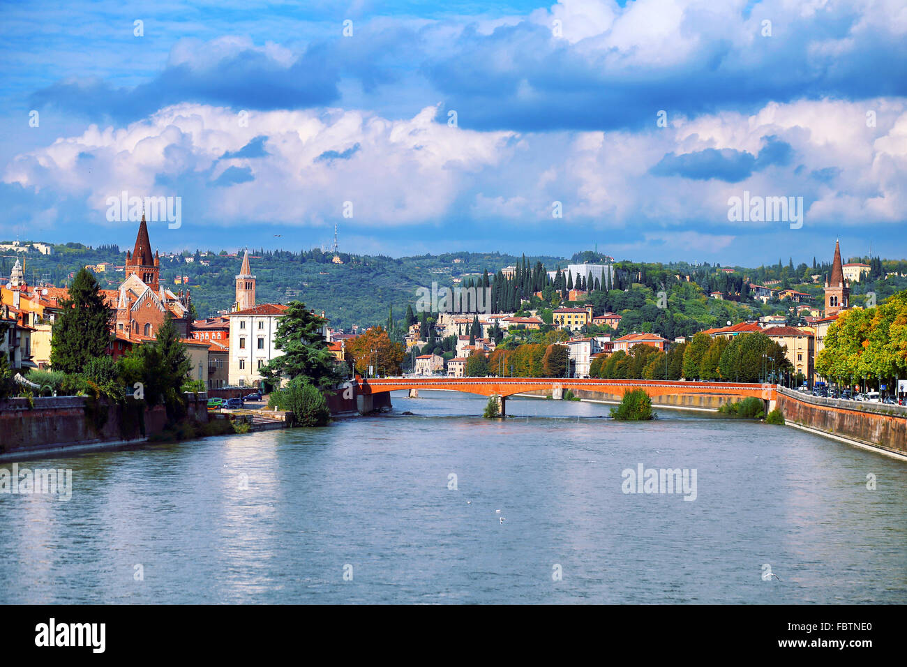 Bridge over the river in verona hi-res stock photography and images - Alamy