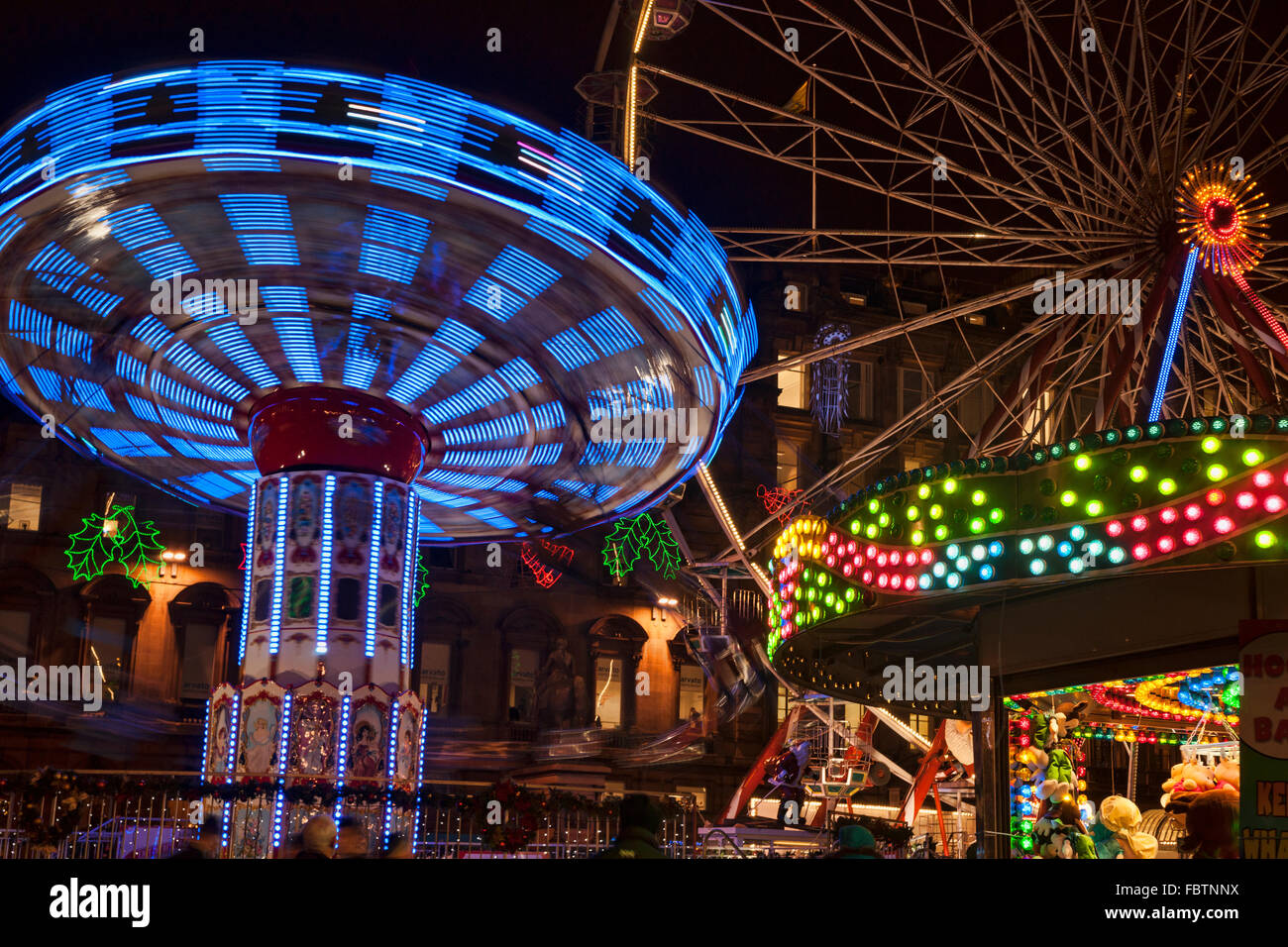 George Square Glasgow  Christmas  lights and decorations  