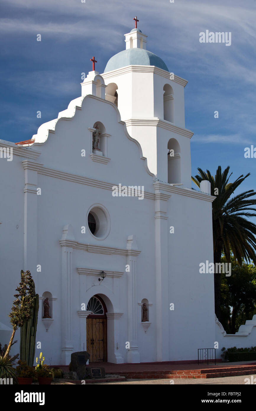 Oceanside Mission known as San Luis Rey de Francia known as King of Missions Stock Photo