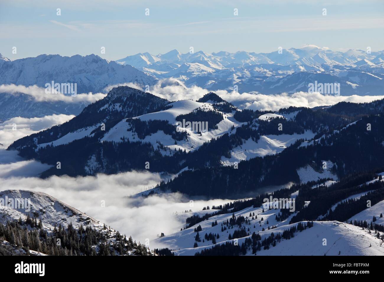 Above the fog Stock Photo