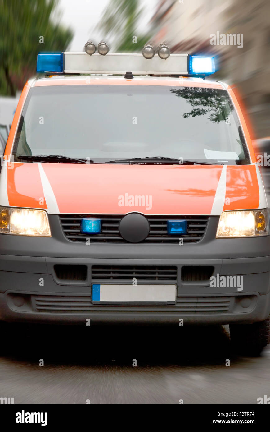 Martinshorn, signal horn on an emergency vehicle, compressed air fanfare,  ambulance, signal horn, siren Stock Photo - Alamy