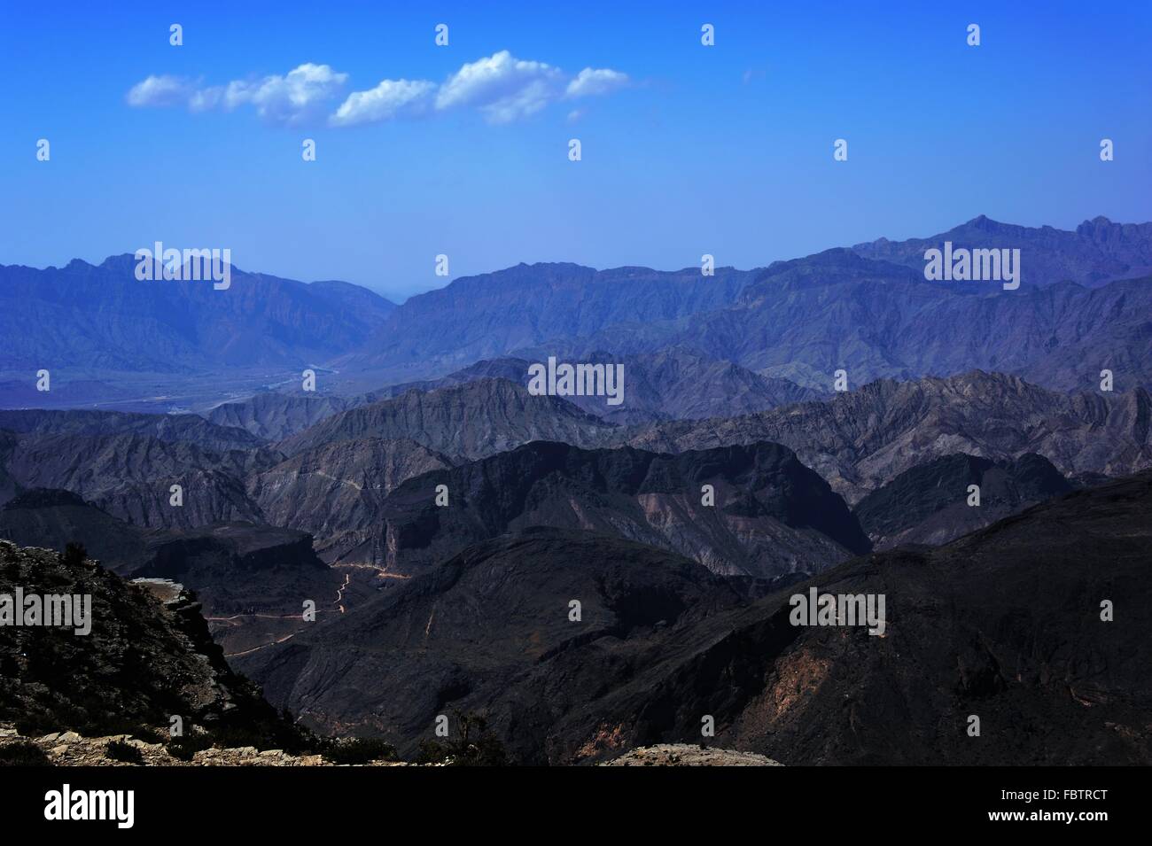 panorama akhdar mountains Stock Photo - Alamy