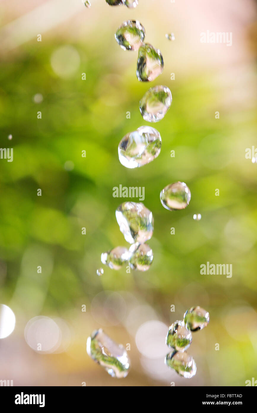 Close-up of water droplets Stock Photo