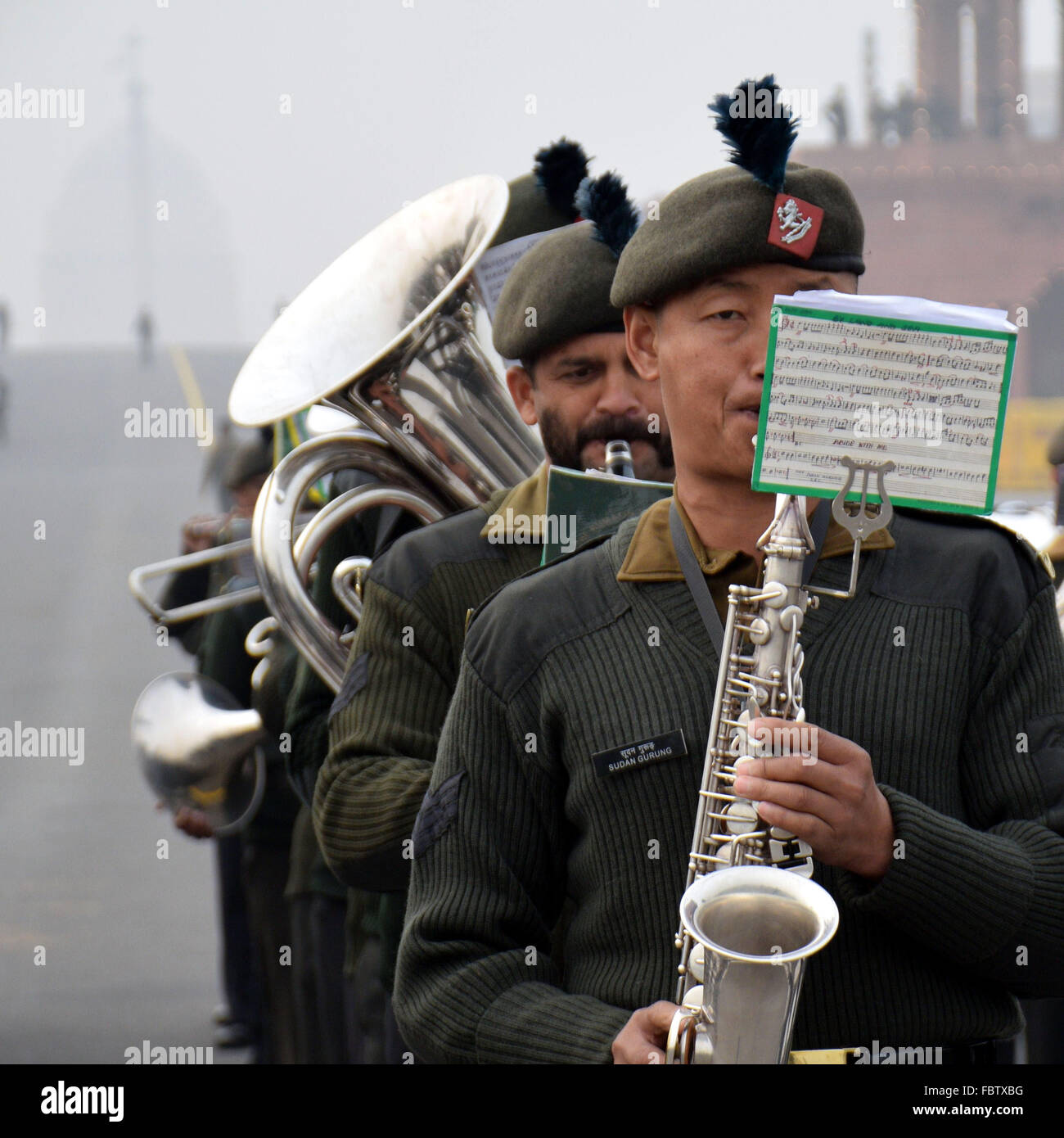 Indian army band hires stock photography and images Alamy