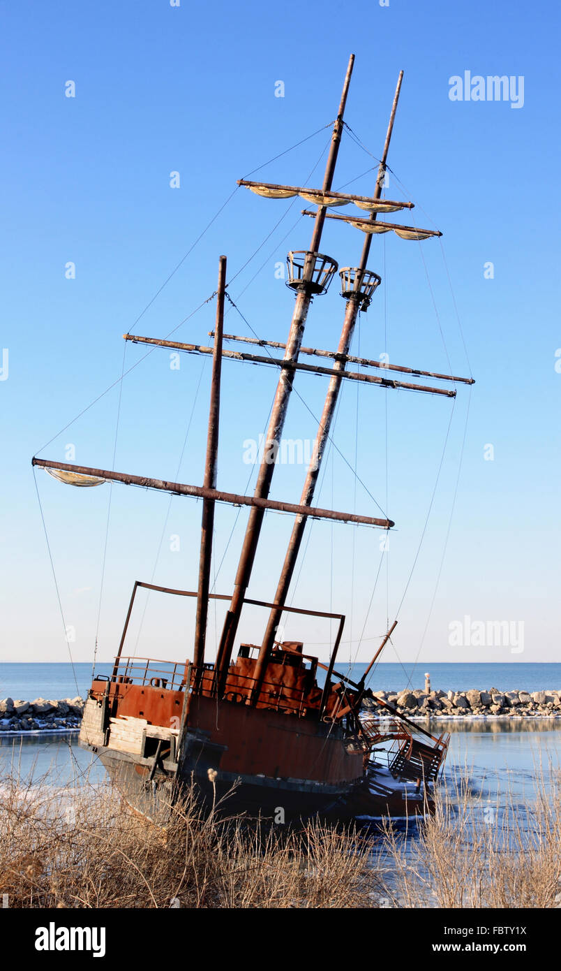 Old ship. Stock Photo