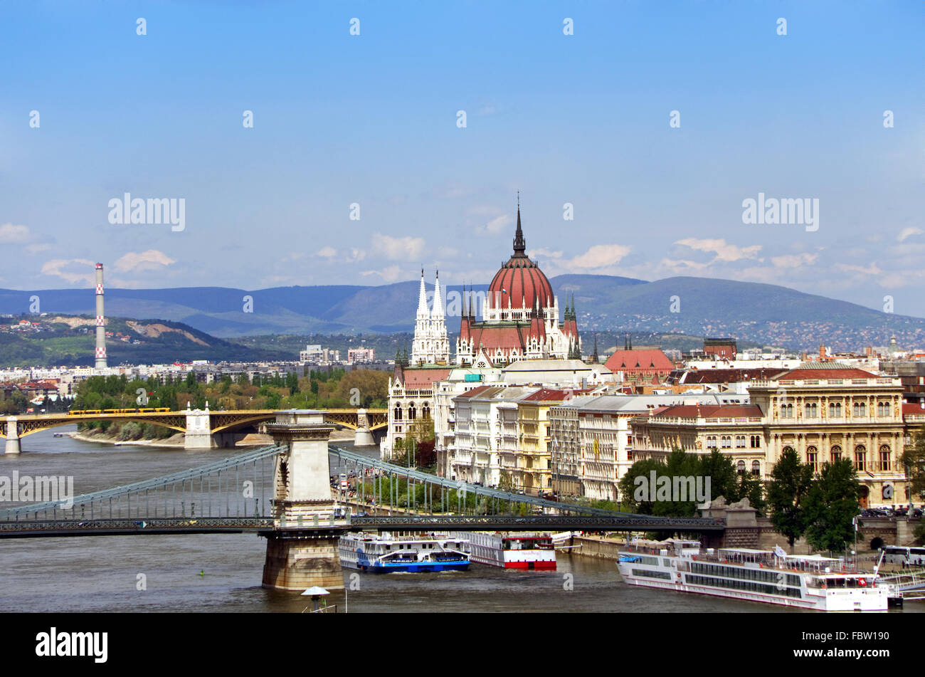 budapest skyline Stock Photo