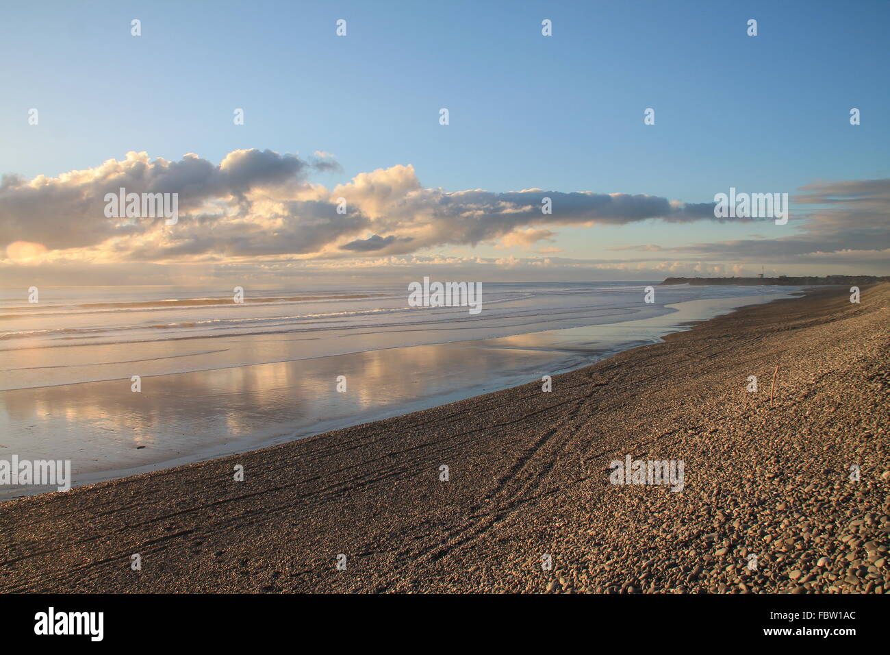 Greymouth Beach, New Zealand Stock Photo