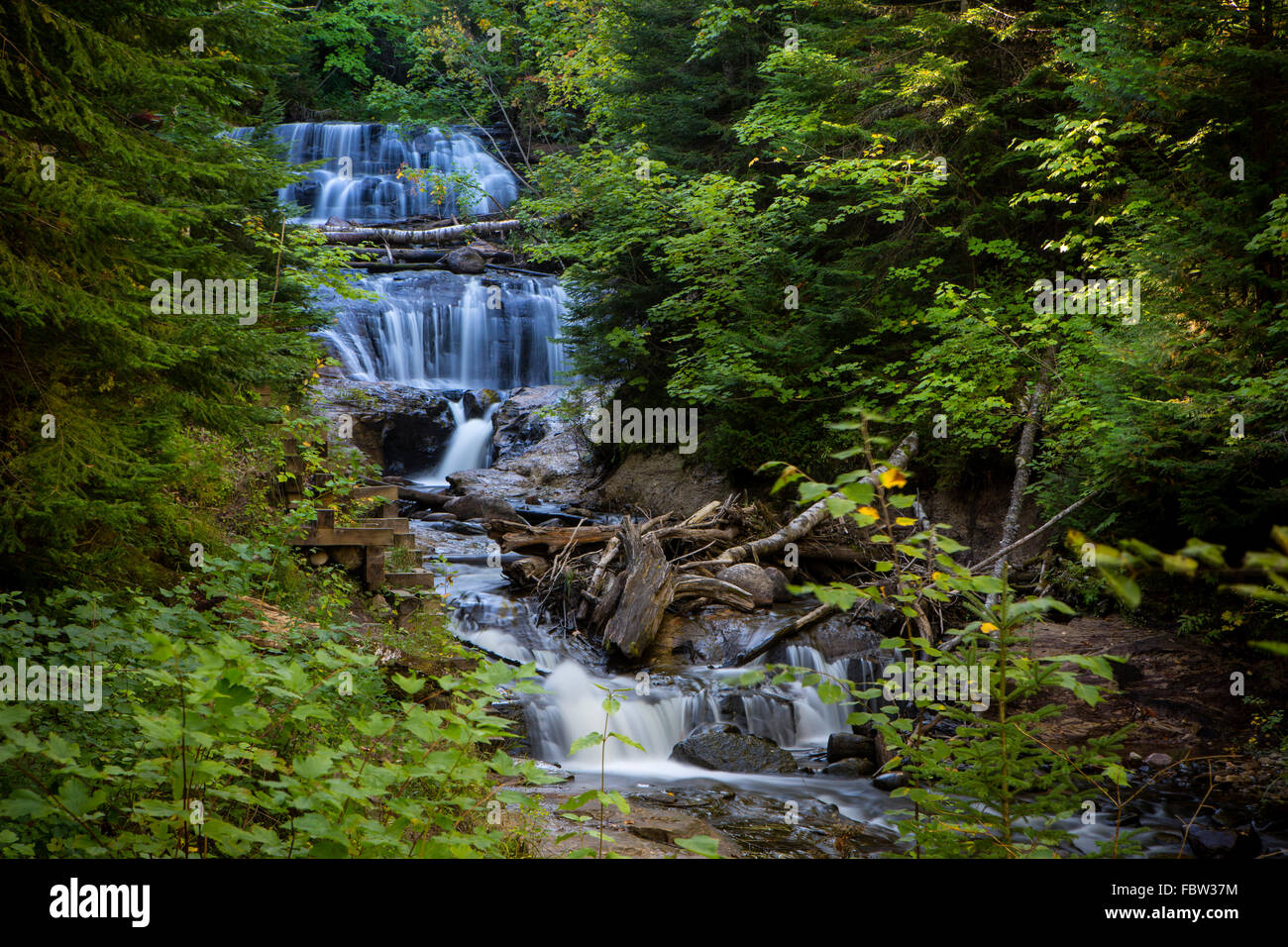 Sable Falls, Upper Peninsula, Michigan Stock Photo - Alamy