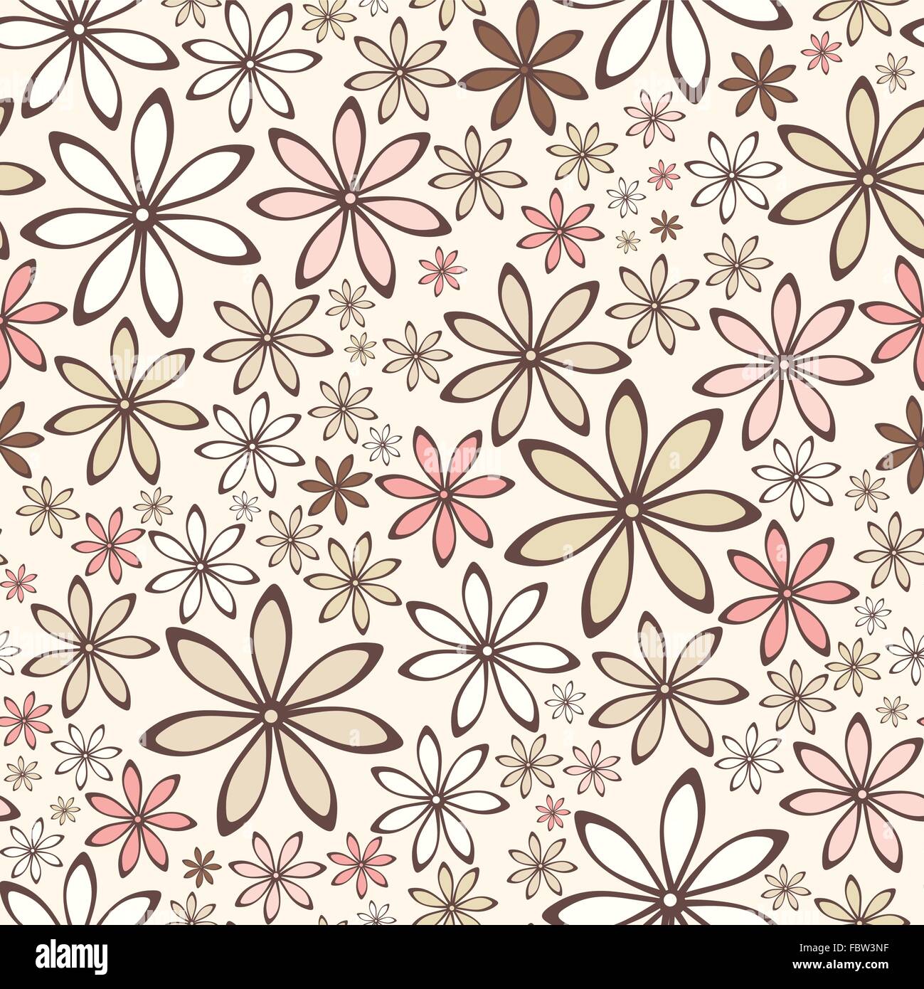 Seamless pattern with flowers. Vector illustration Stock Vector Image ...