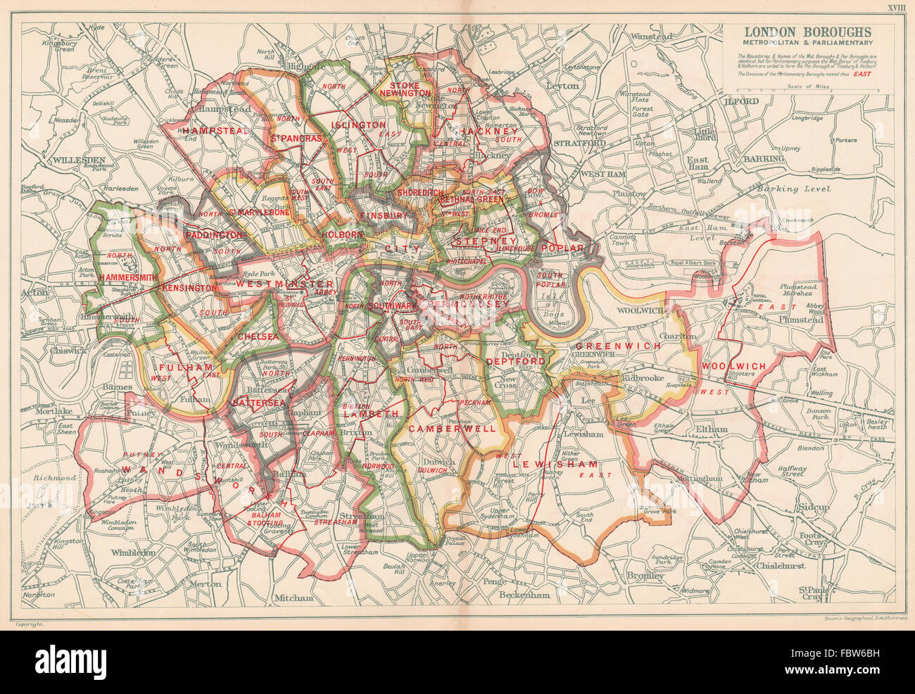 Map of london boroughs hi-res stock photography and images - Alamy