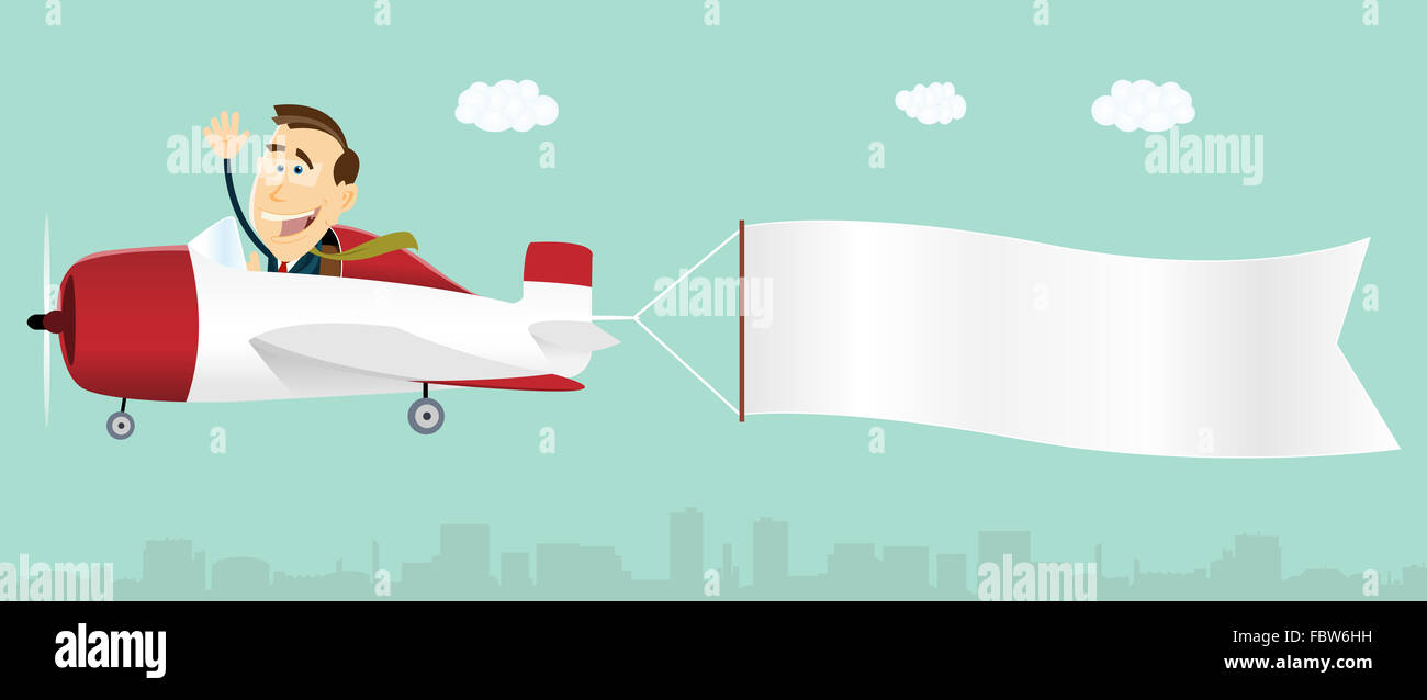 Banner Advertising Airplane Stock Photo: 93367053 - Alamy