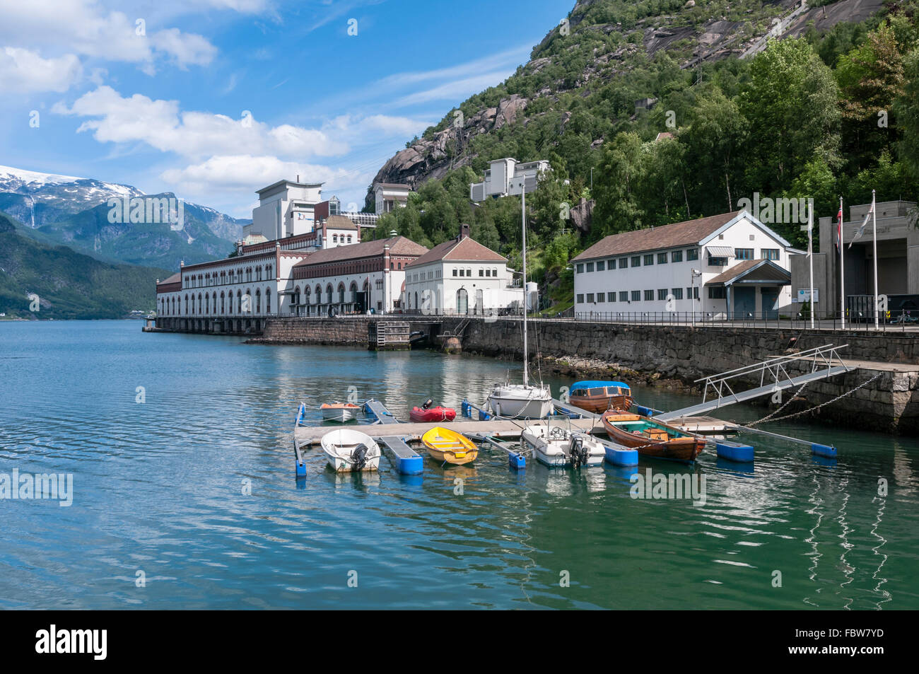 Old hydroelectric power plant, now industrial museum, Odda, at the