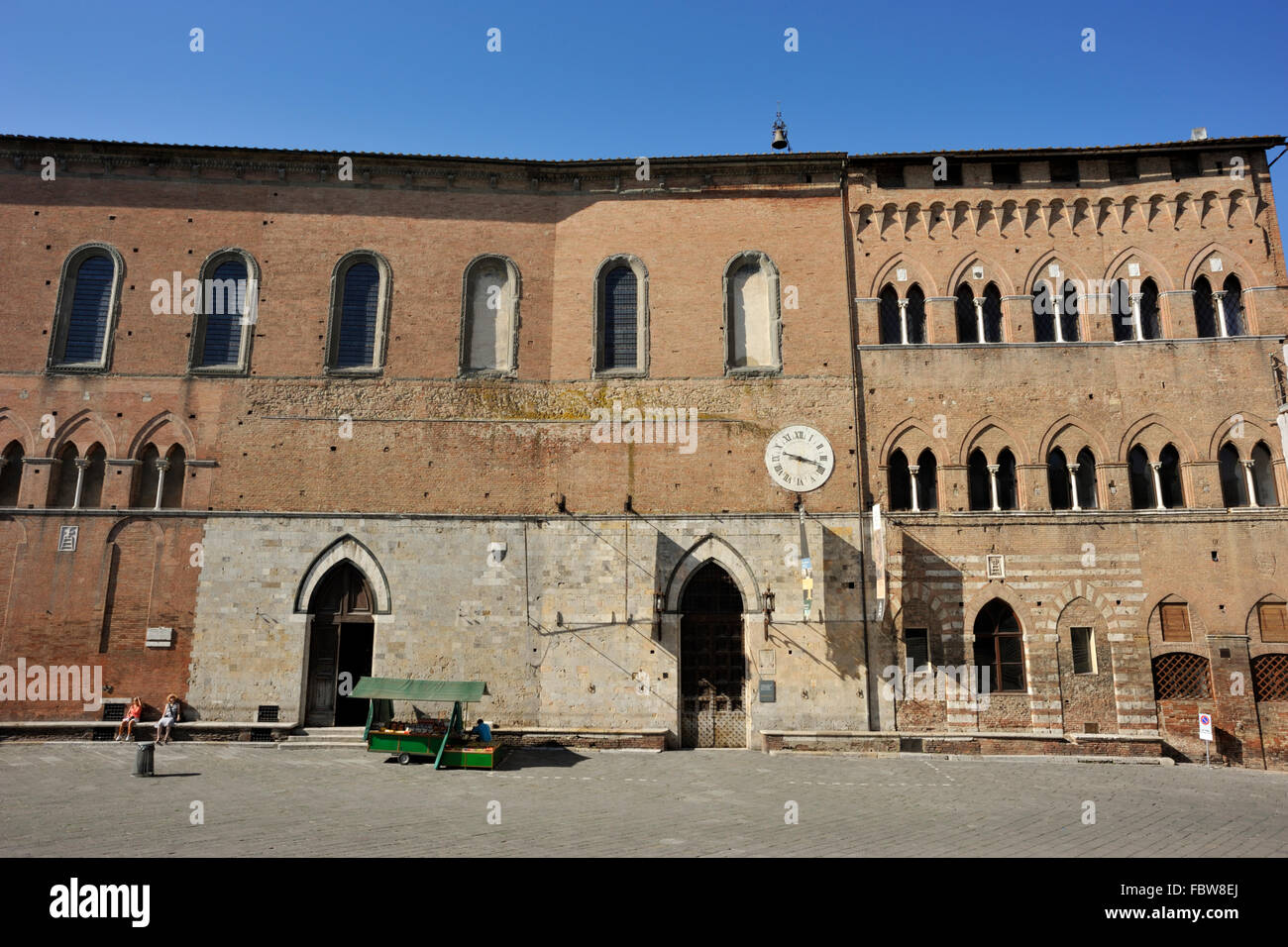 italy, tuscany, siena, piazza del duomo, spedale di santa maria della scala, ancient hospital Stock Photo