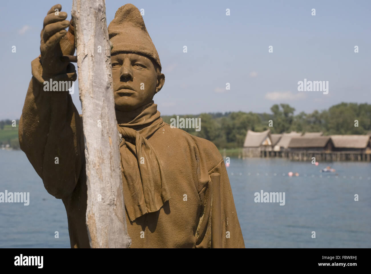 Fisherman Statue Stock Photo - Alamy