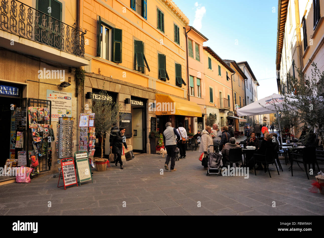 Italy, Tuscany, Orbetello, old town, main street Stock Photo - Alamy, image size:1300x955