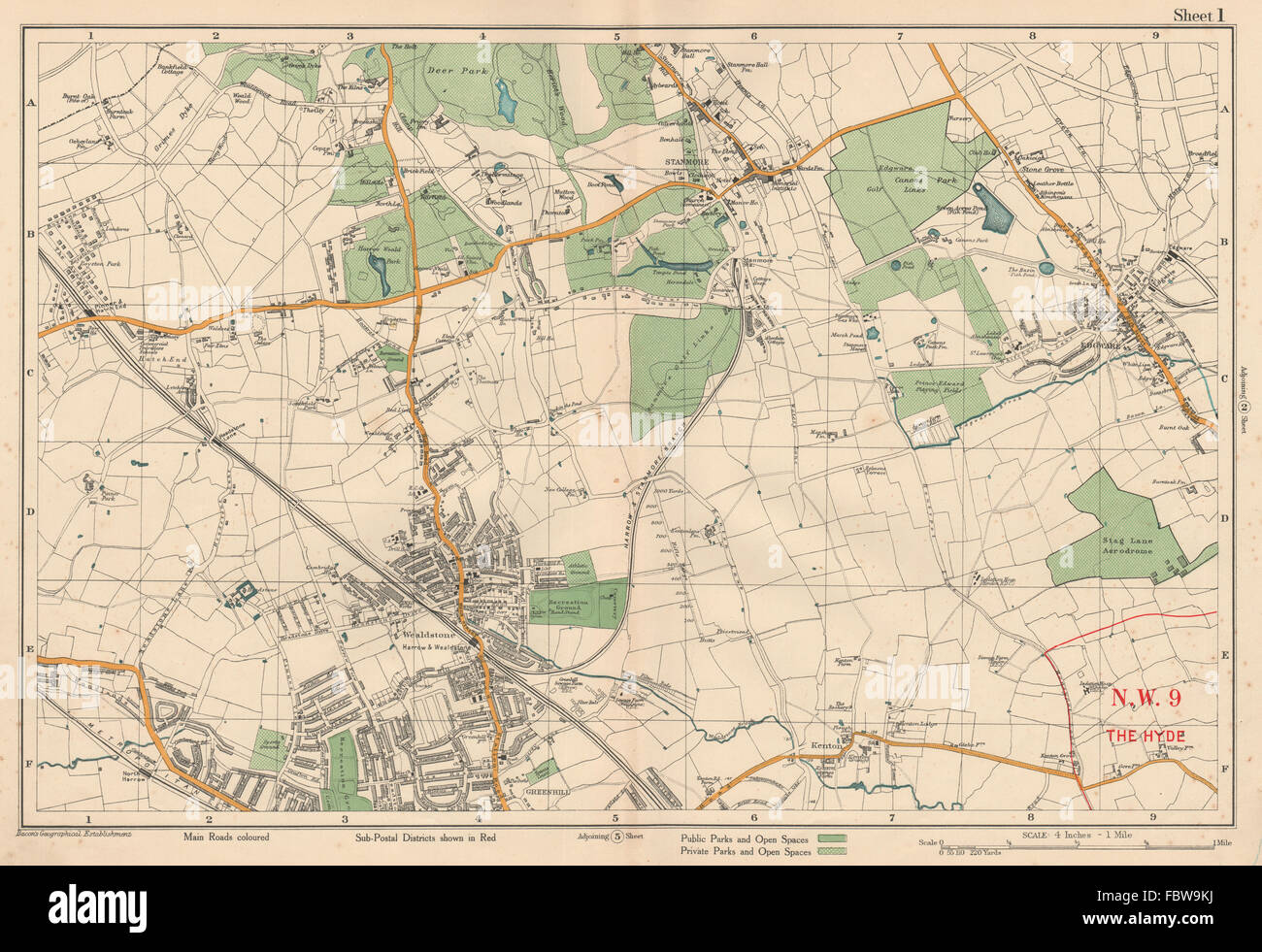 Pinner map hires stock photography and images Alamy