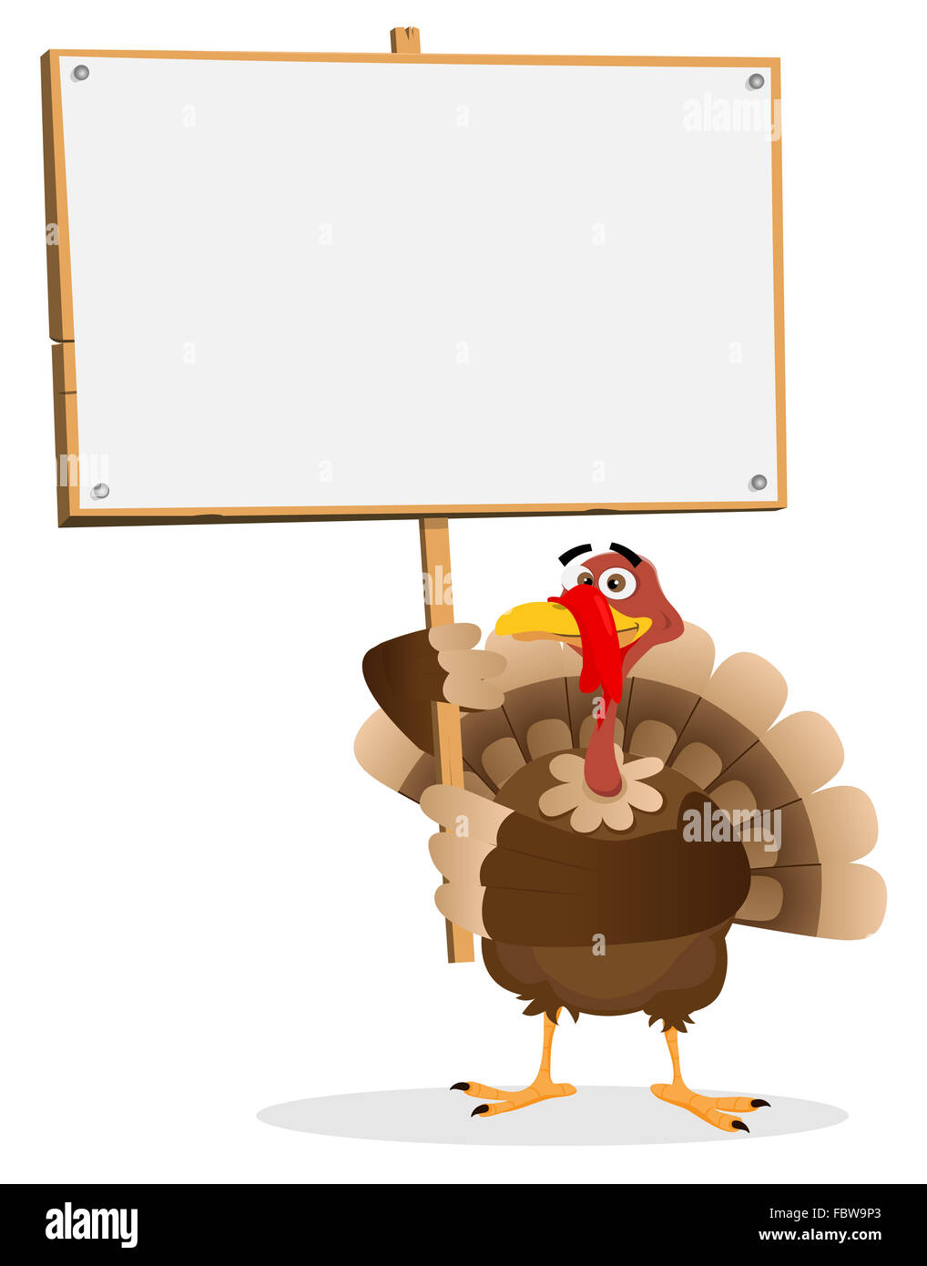 Turkey bird cartoon happy thanksgiving hi-res stock photography and images  - Alamy