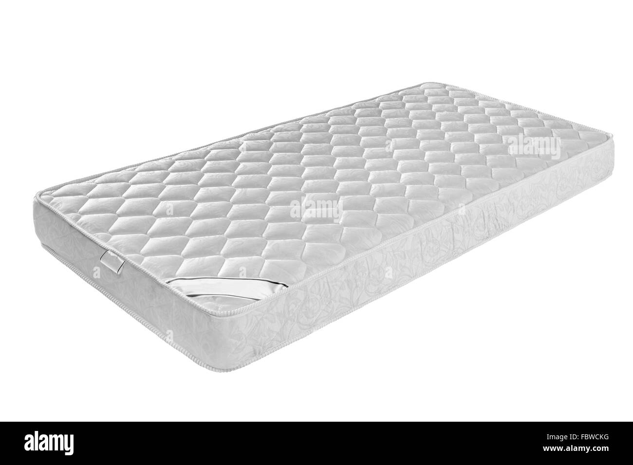 Mattress that supported you to sleep well all night isolated on white background Stock Photo