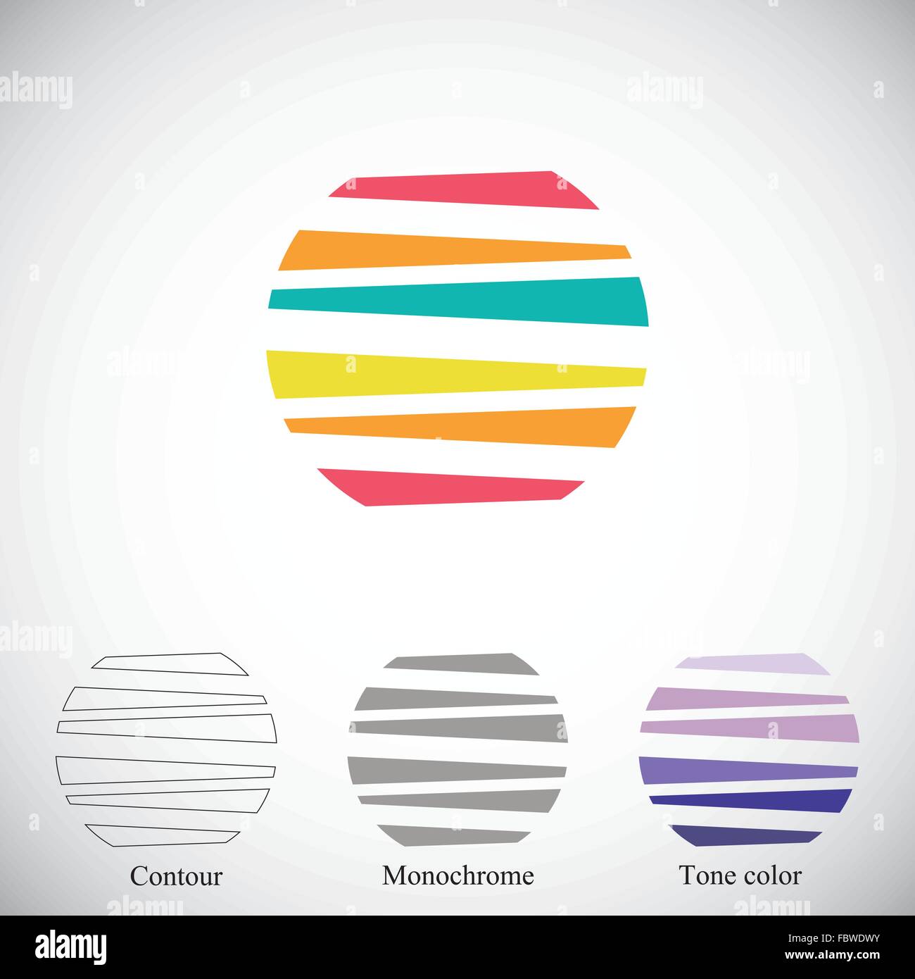 Circle abstract figure Stock Vector Image & Art - Alamy