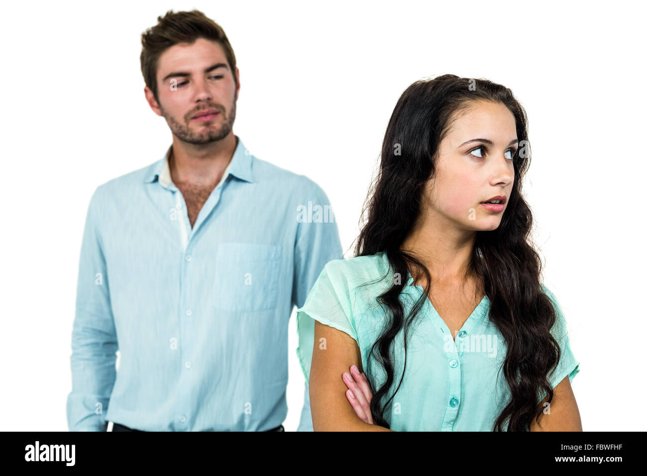 Couple having argument Stock Photo - Alamy