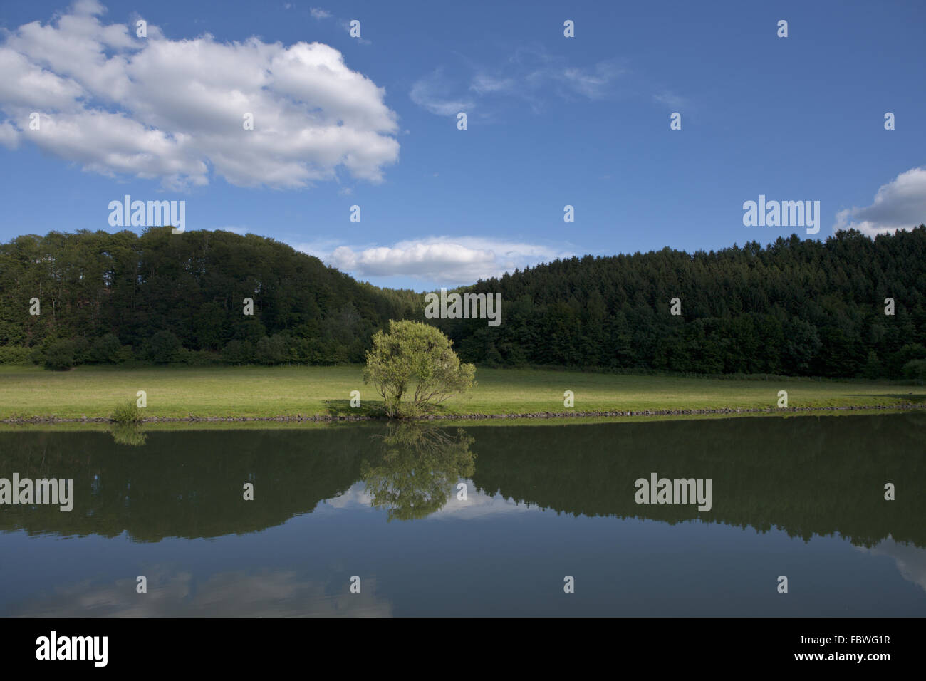 reservoir Ehreshoven Stock Photo