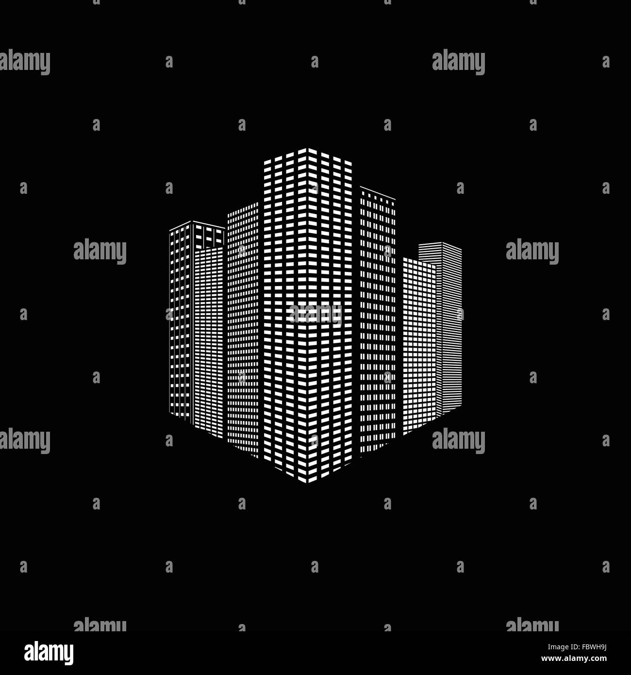 Abstract vector city Stock Vector Image & Art - Alamy