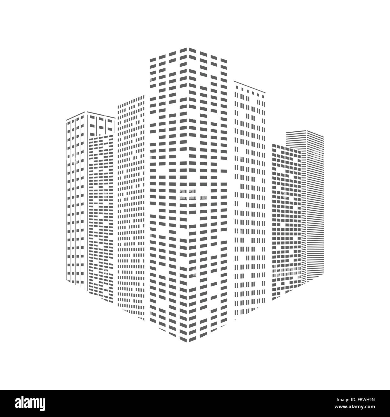 Abstract vector city Stock Vector Image & Art - Alamy