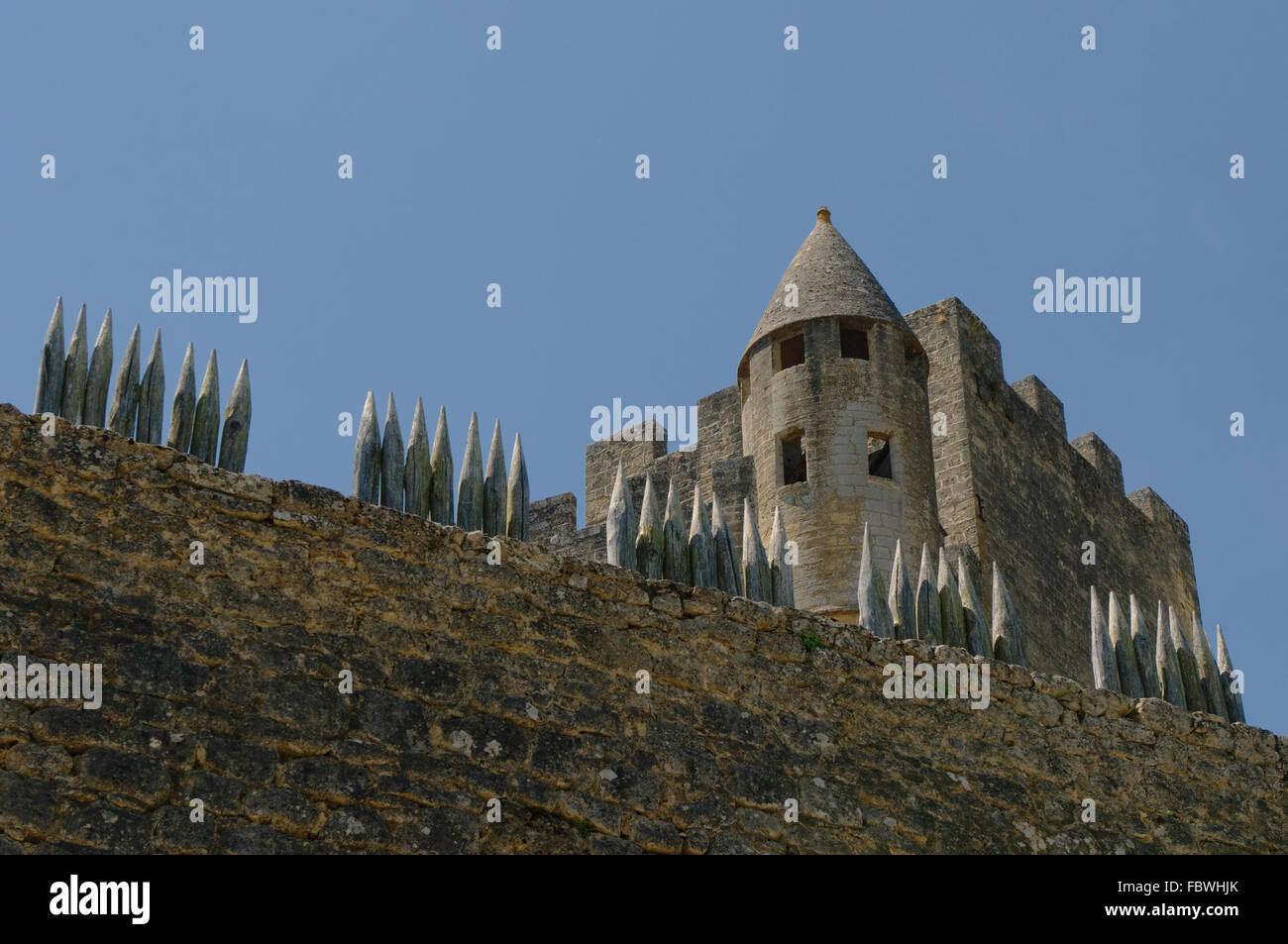 Chateau Beynac, medieval castle in Dordogne, France Stock Photo