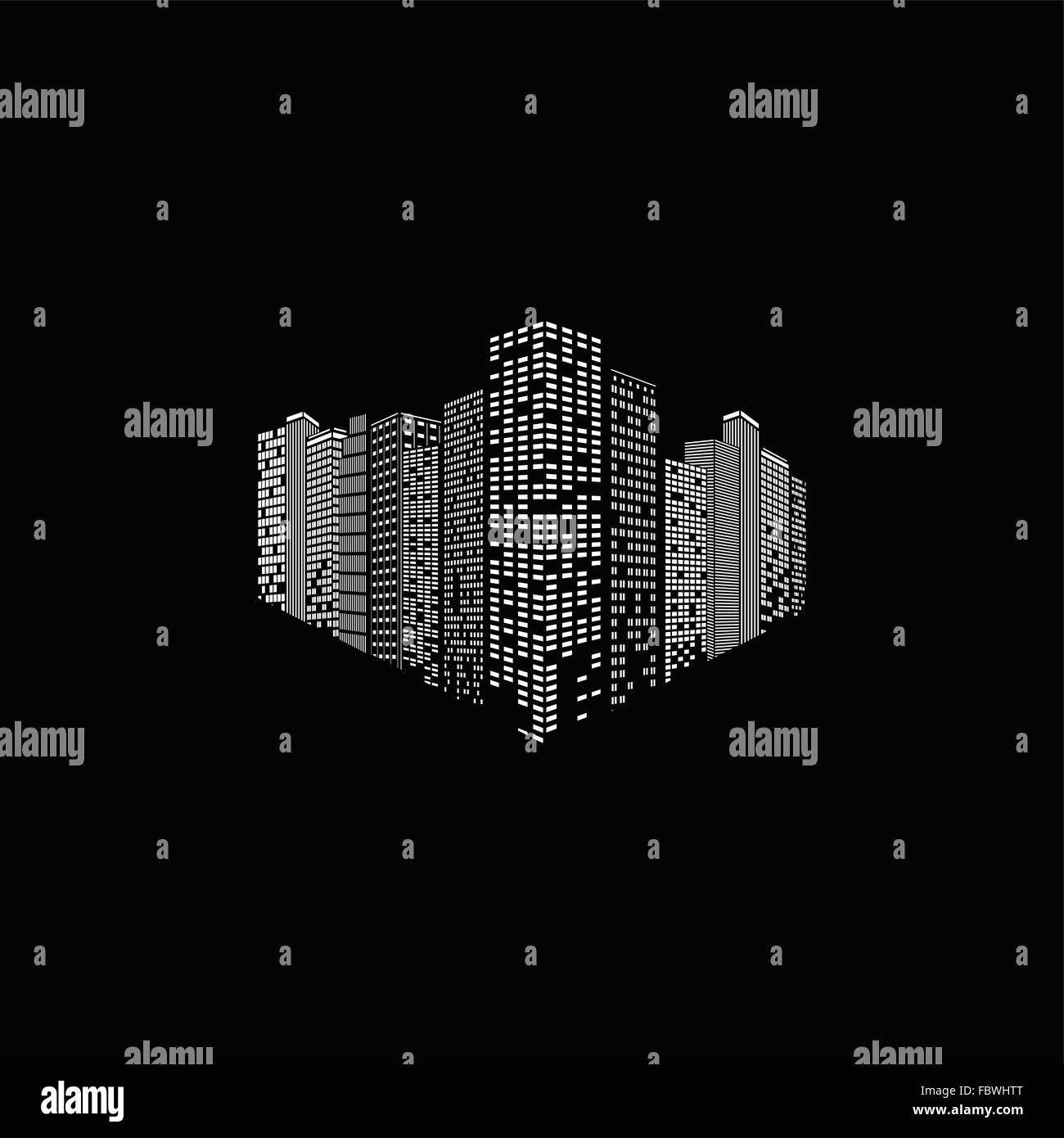 Abstract vector city Stock Vector Image & Art - Alamy