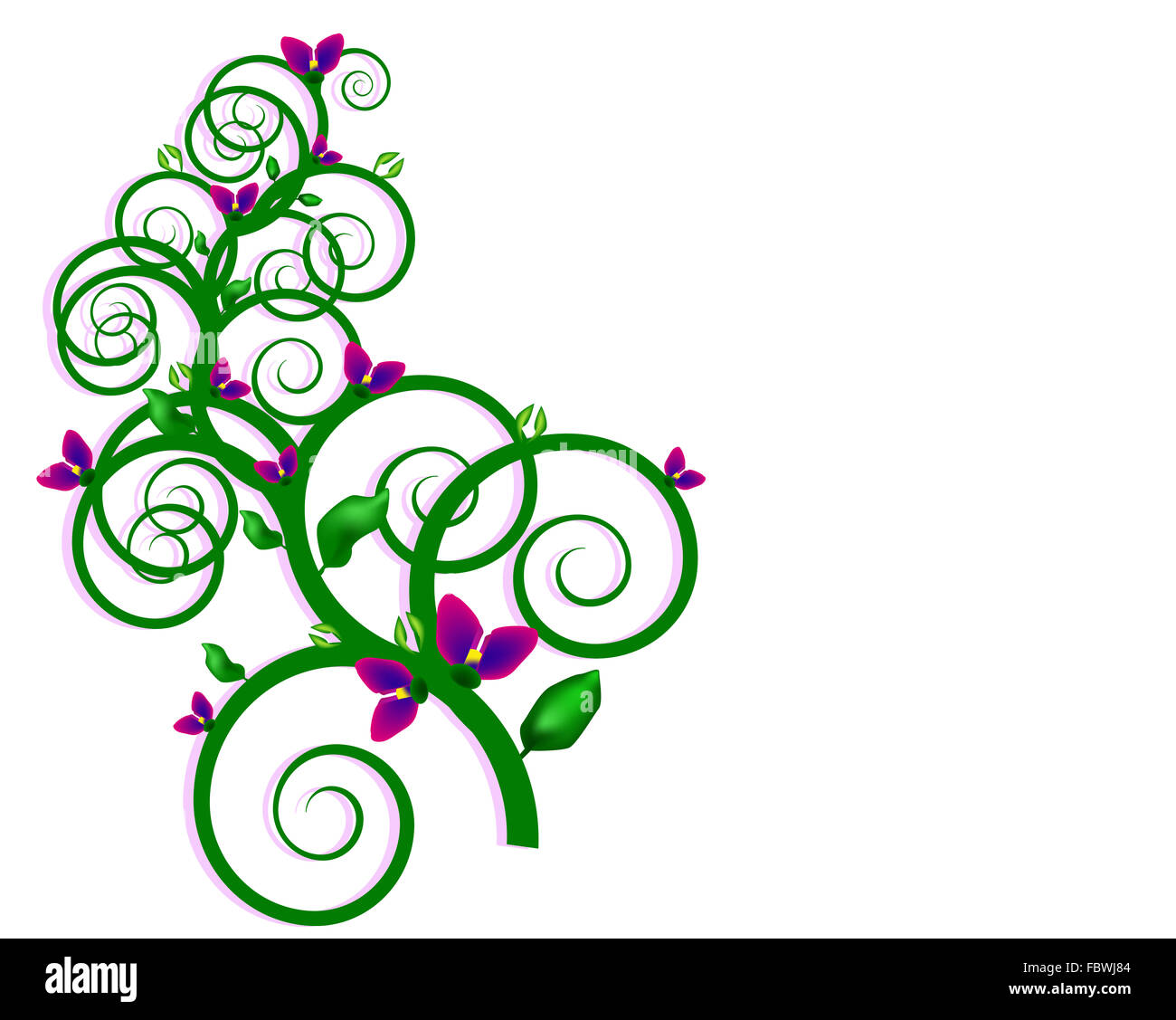 Tendril Spring Pattern Spiral dekor hi-res stock photography and images - Alamy