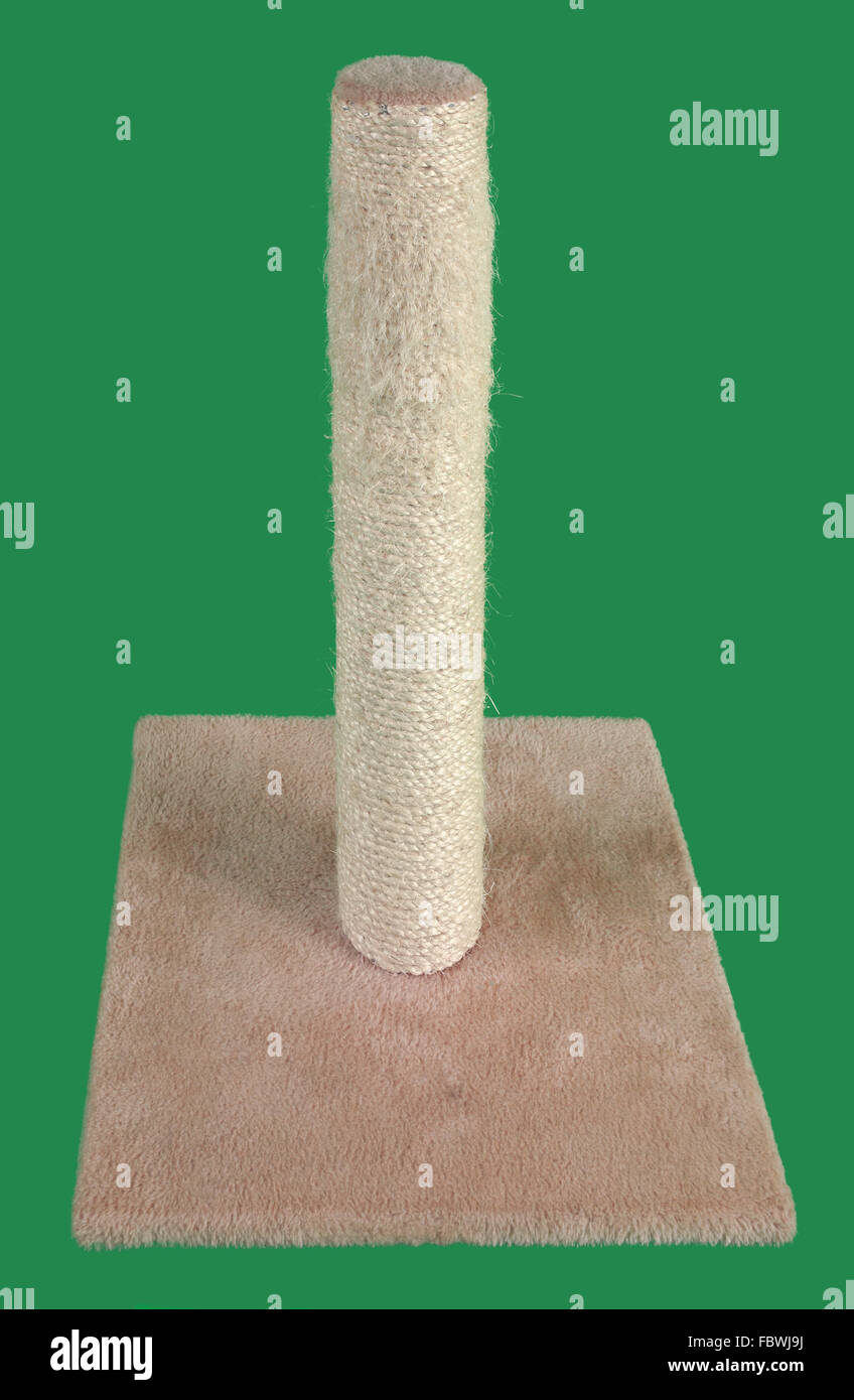Cat Scratching Post Cutout Stock Photo Alamy