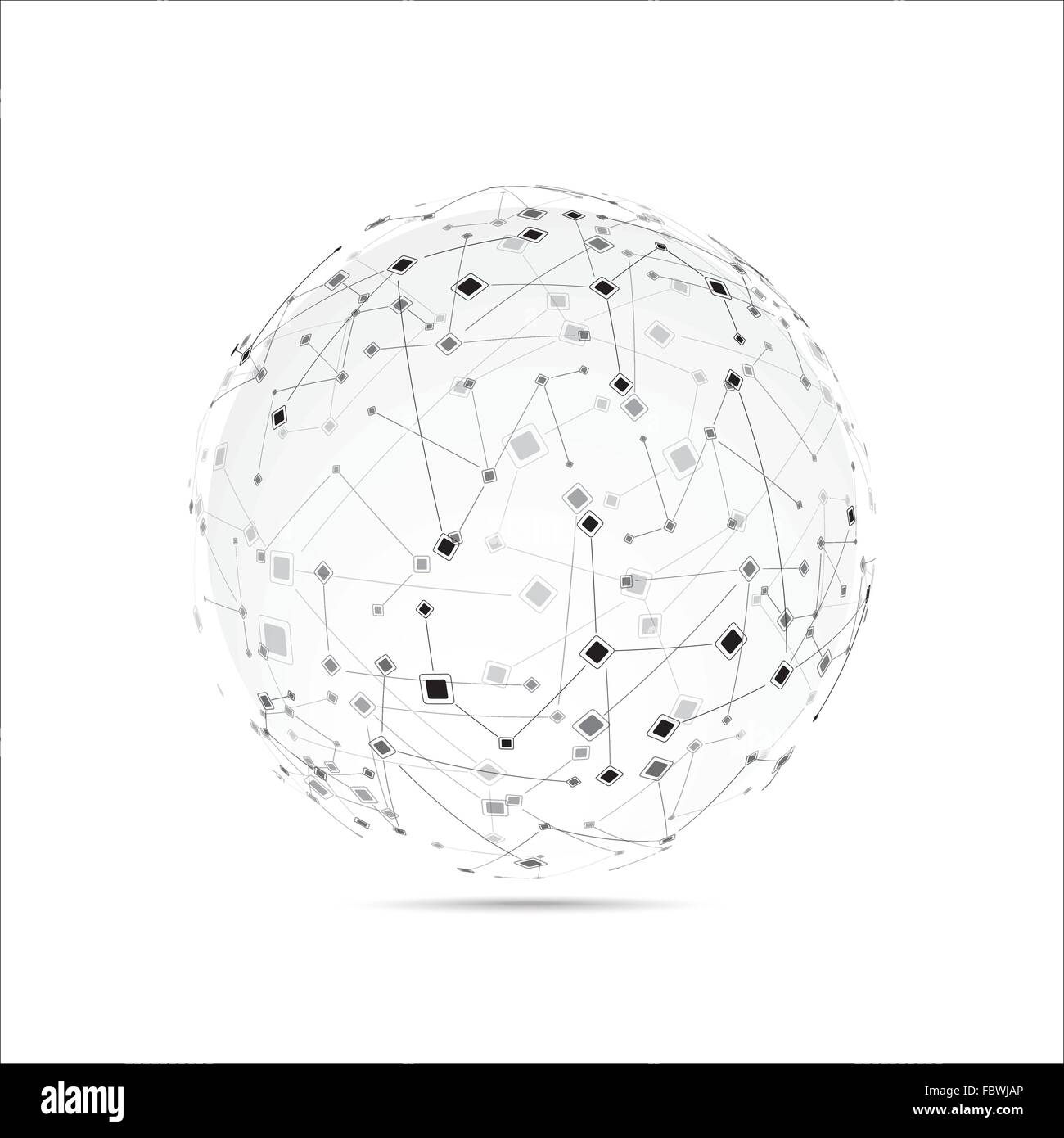 Abstract technology globe Stock Vector Image & Art - Alamy