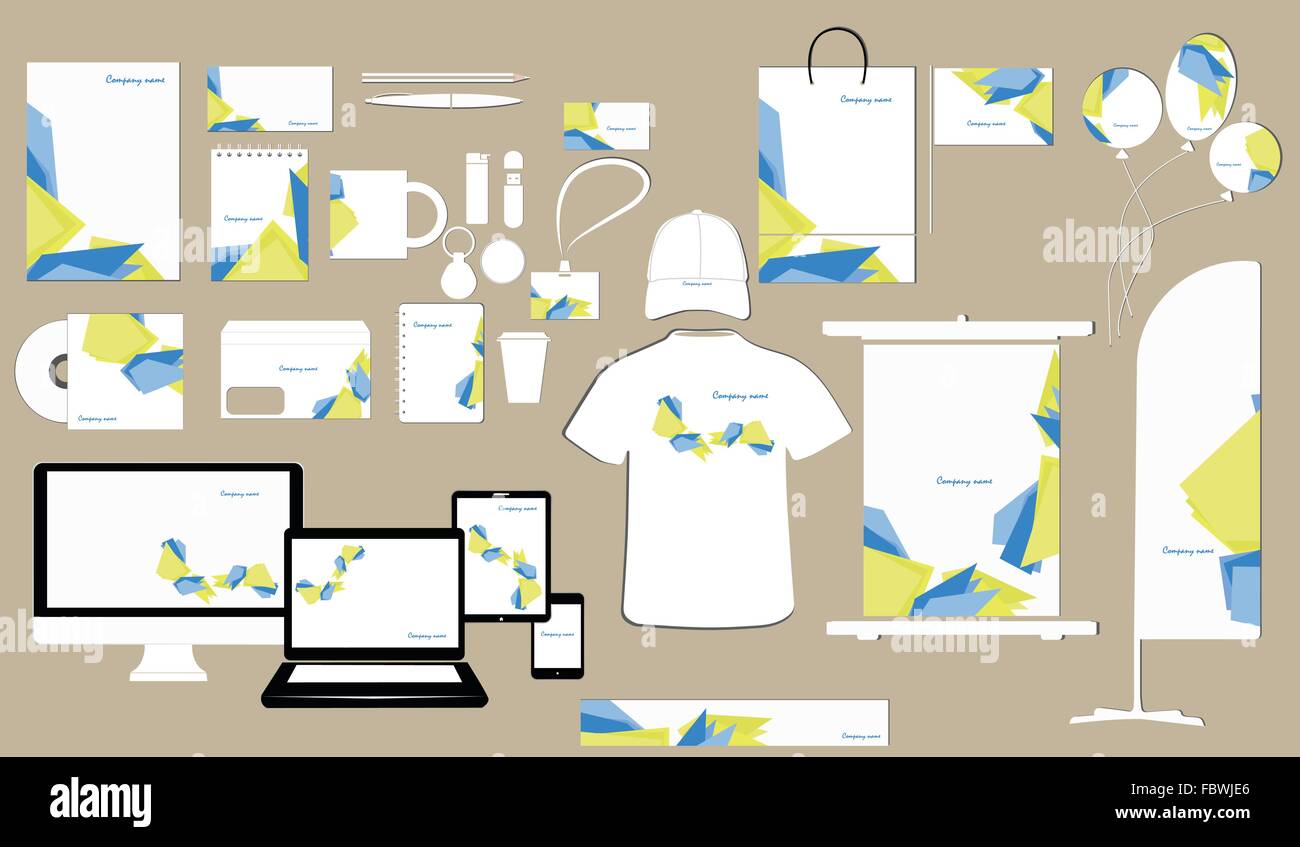 Corporate identity template design Stock Vector Image & Art - Alamy