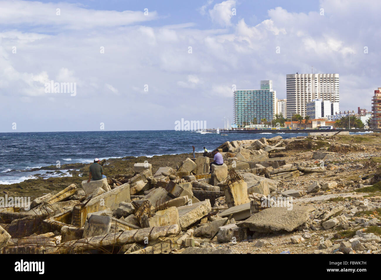 Miramar's ruins (Havana) Stock Photo